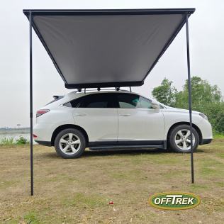GREY Roll Out Vehicle Awning
